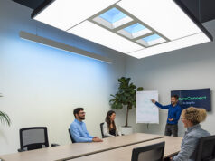 NatureConnect bootst de natuurlijke patronen van daglicht na via ledpaneel Daglicht via led